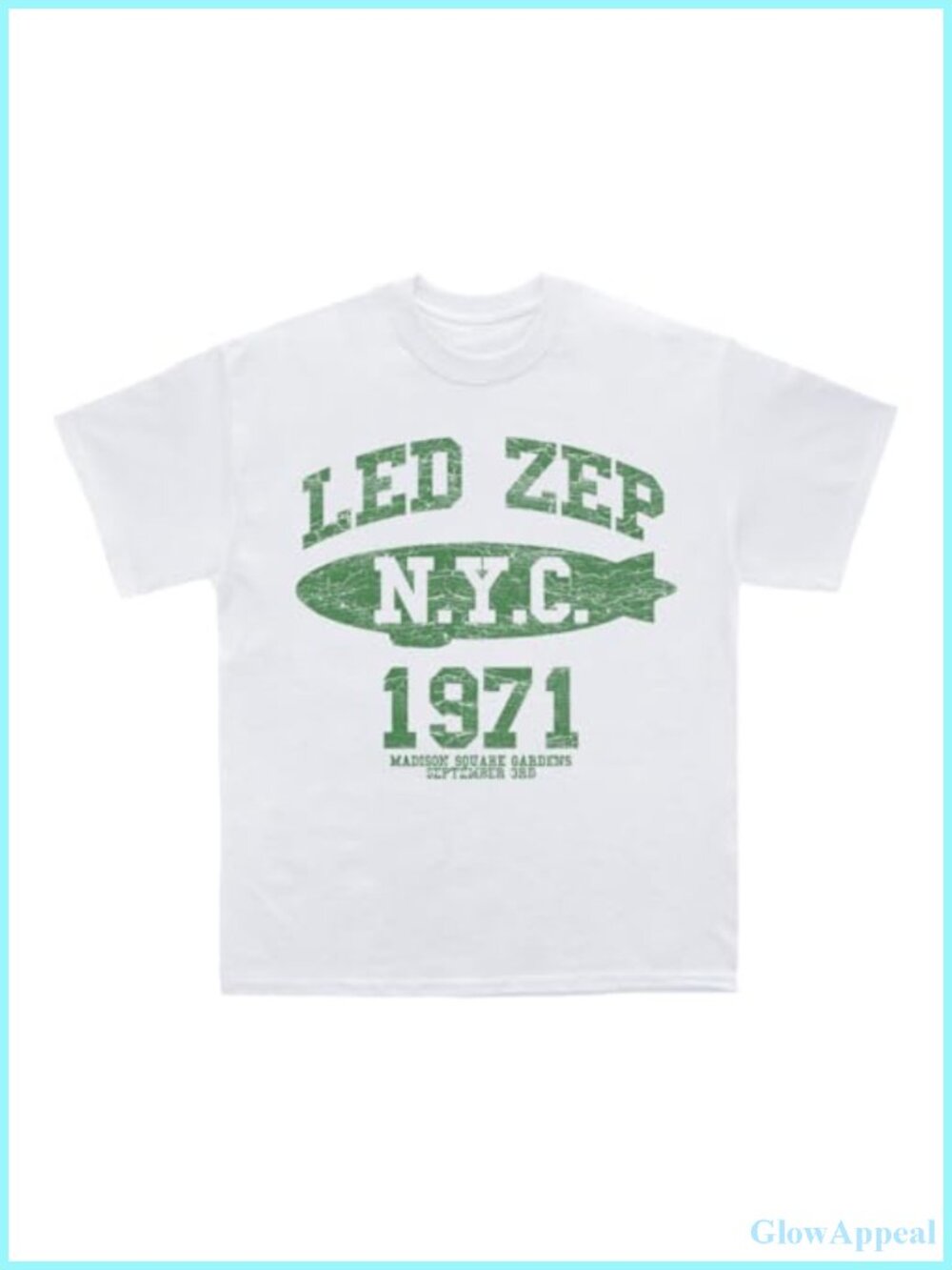 Official Led Zeppelin 1971 NYC Blimp Graphic T-Shirt